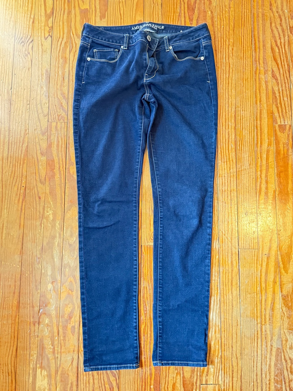 American Eagle Outfitters Dark Blue Women's Skinny Jeans